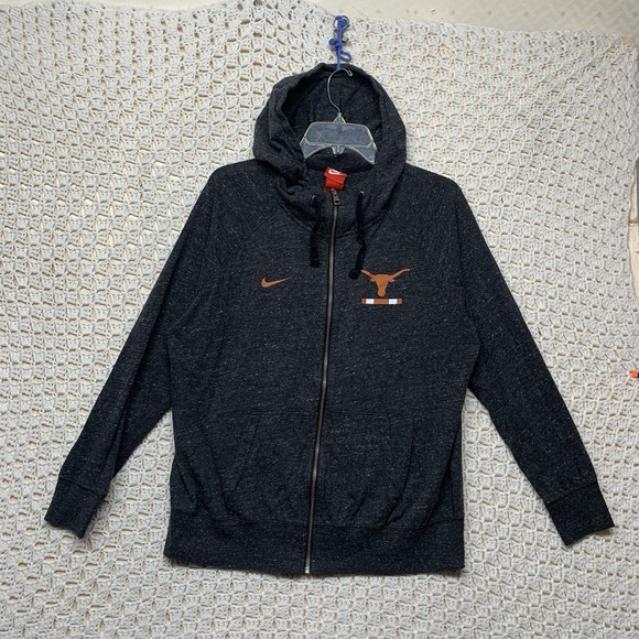 Nike Dri-fit Texas Longhorn Hoodie Jacket Mens XL Gray Full Zip  Full Zip - Picture 1 of 9
